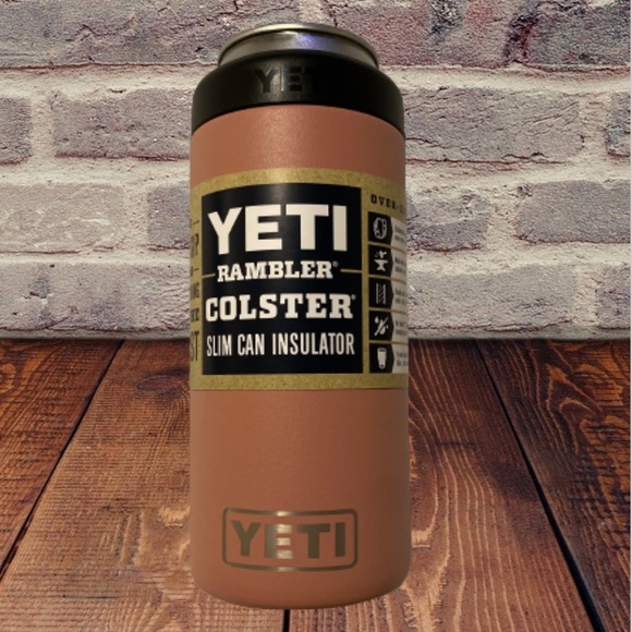 ❤️ New Yeti Rambler Colster Slim Can Insulator Sandstone Pink NWT - Picture 2 of 14
